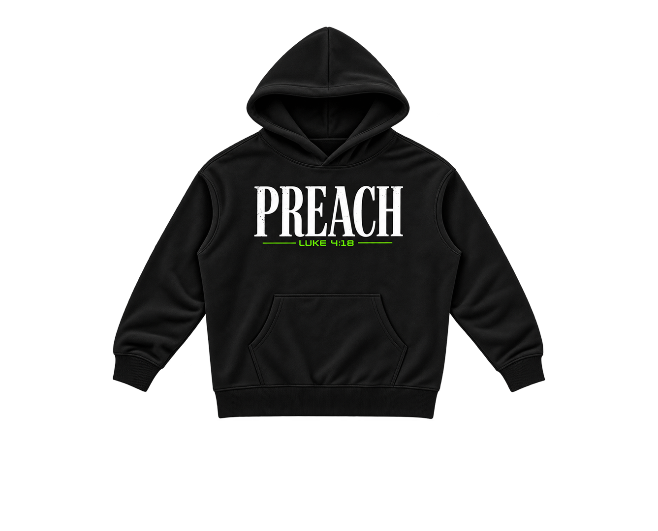 Preach (GREEN) — Oversized Hoodie