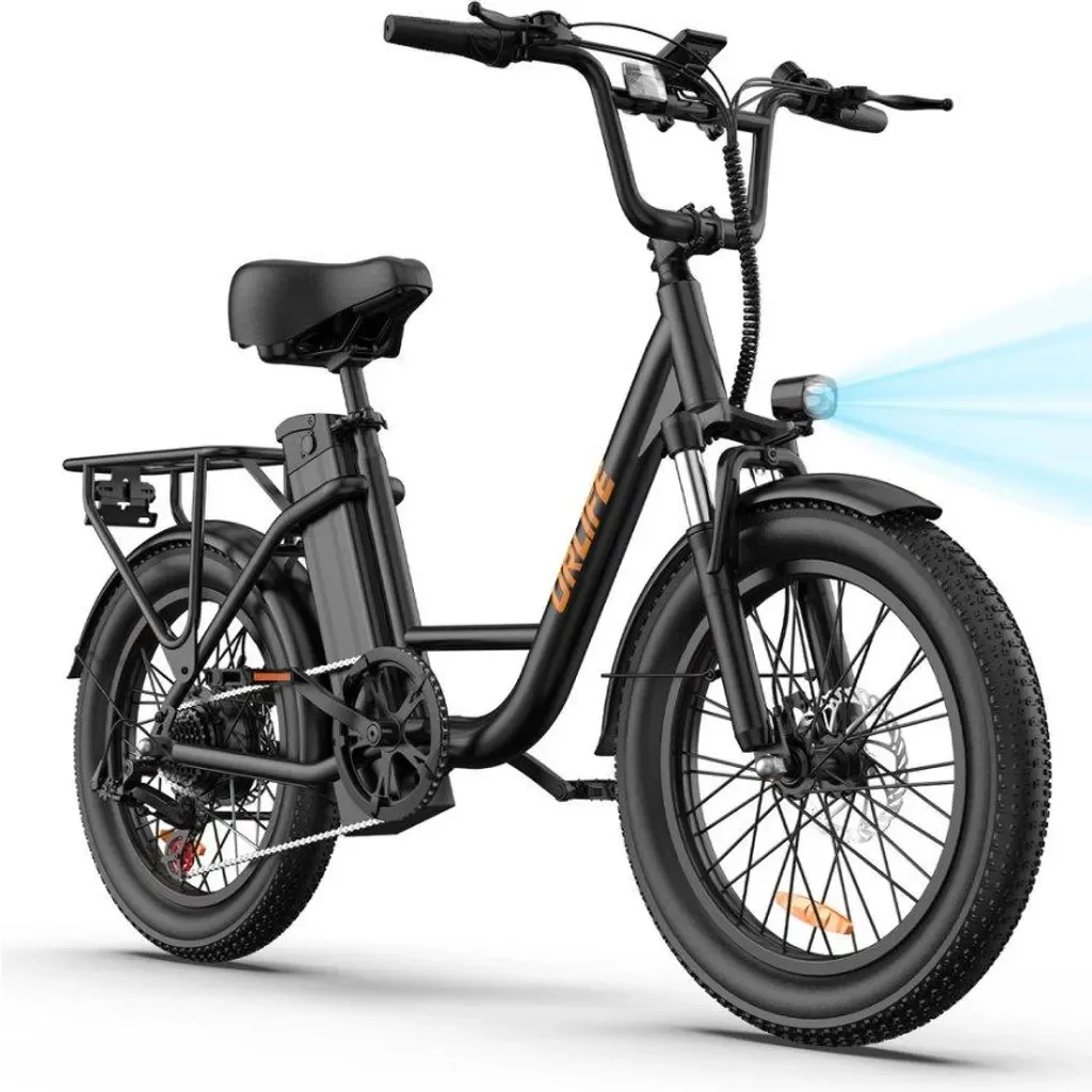 Vélo électrique 20 pouces, batterie au lithium 48 V 13 Ah pour une autonomie allant jusqu'à 100 km,