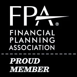 Logo of the Financial Planning Association with the words "Proud Member" underneath.