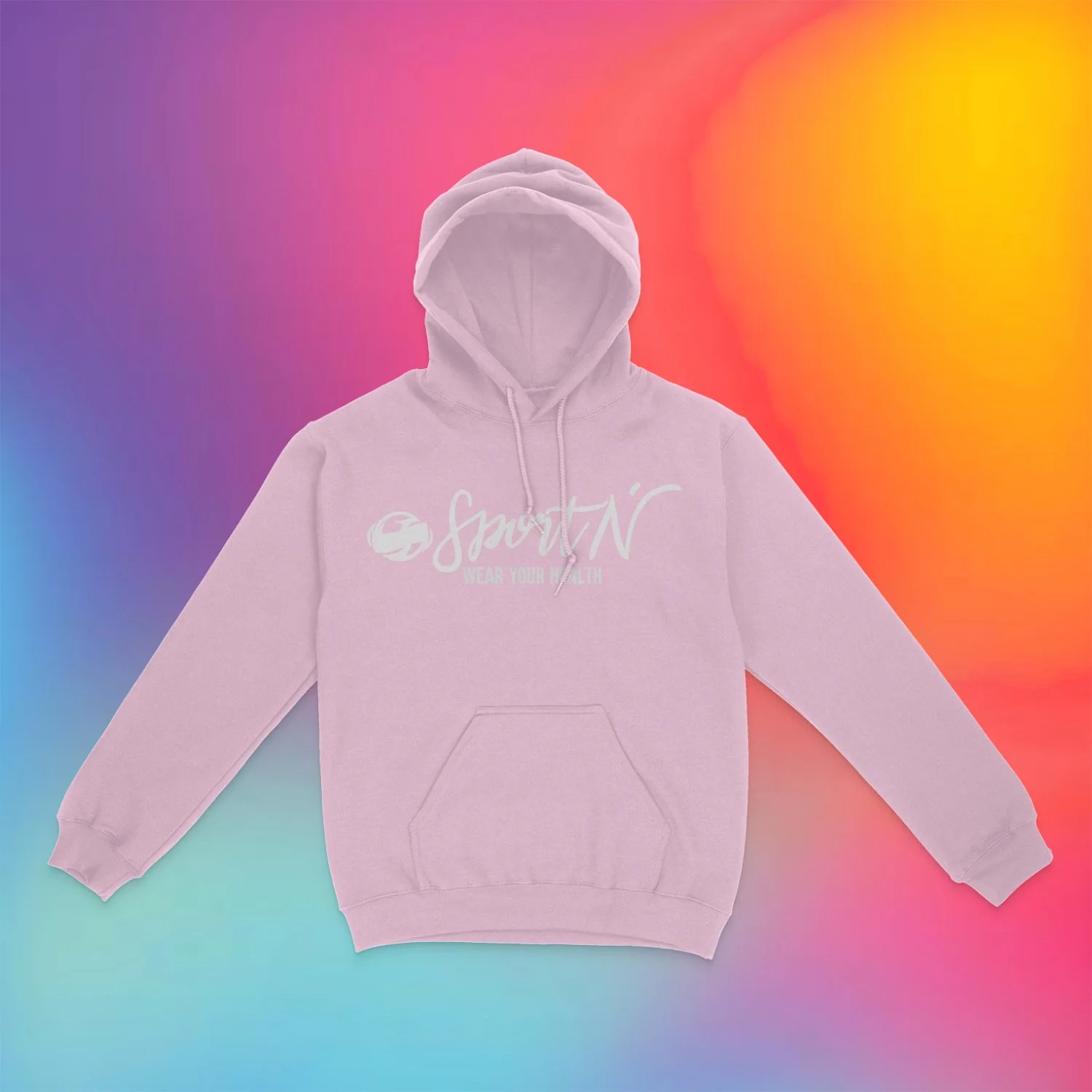 Pink & White Hoodie