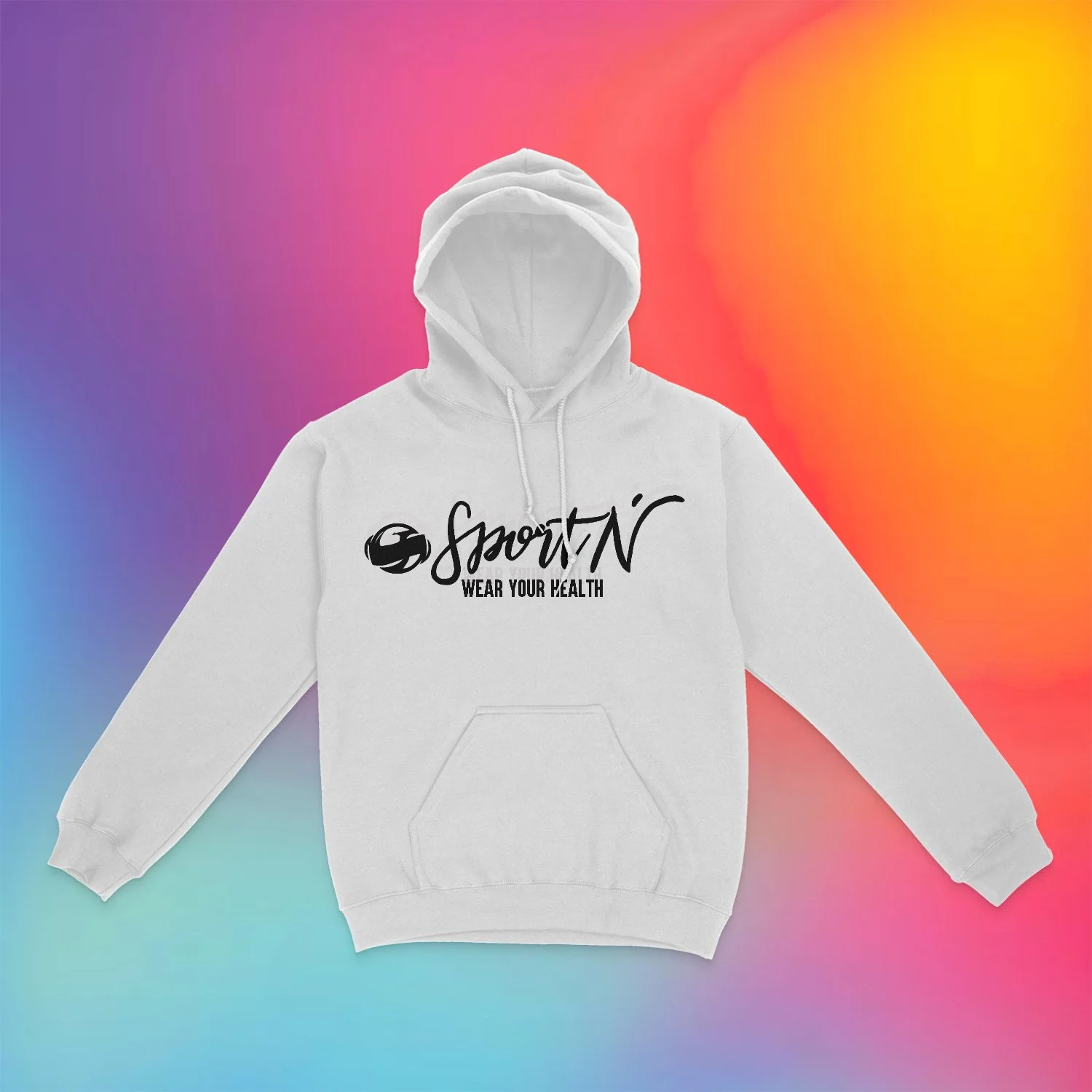 White & Black Hoodie