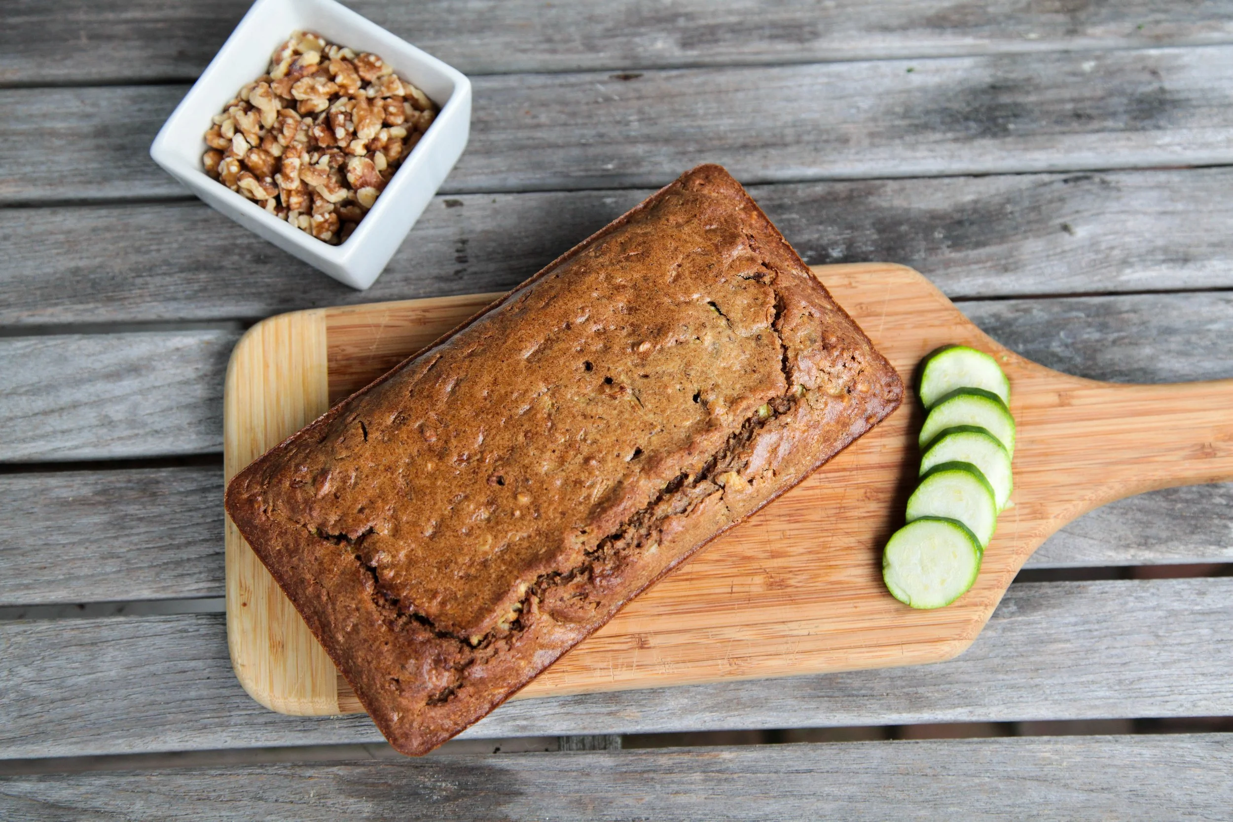Garden Fresh Zucchini Walnut Bread