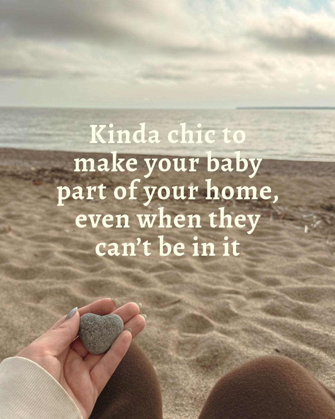 There are so many ways I&rsquo;ve learned to mother a baby who isn&rsquo;t here.

I make space for him in our home.
I find ways to include him in our family.
I carry his weight.
I say his name.
I look for ways to make his life visible in a world that