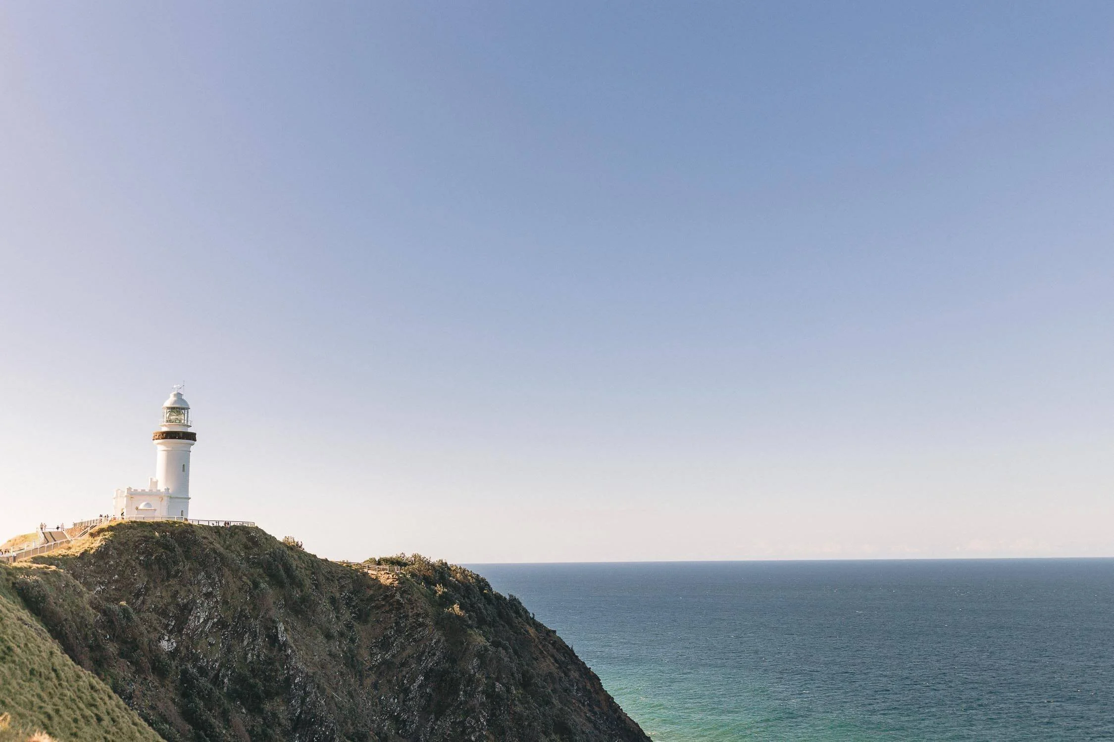 Cape Byron Lighthouse on the headland above the Pacific Ocean, Byron Bay