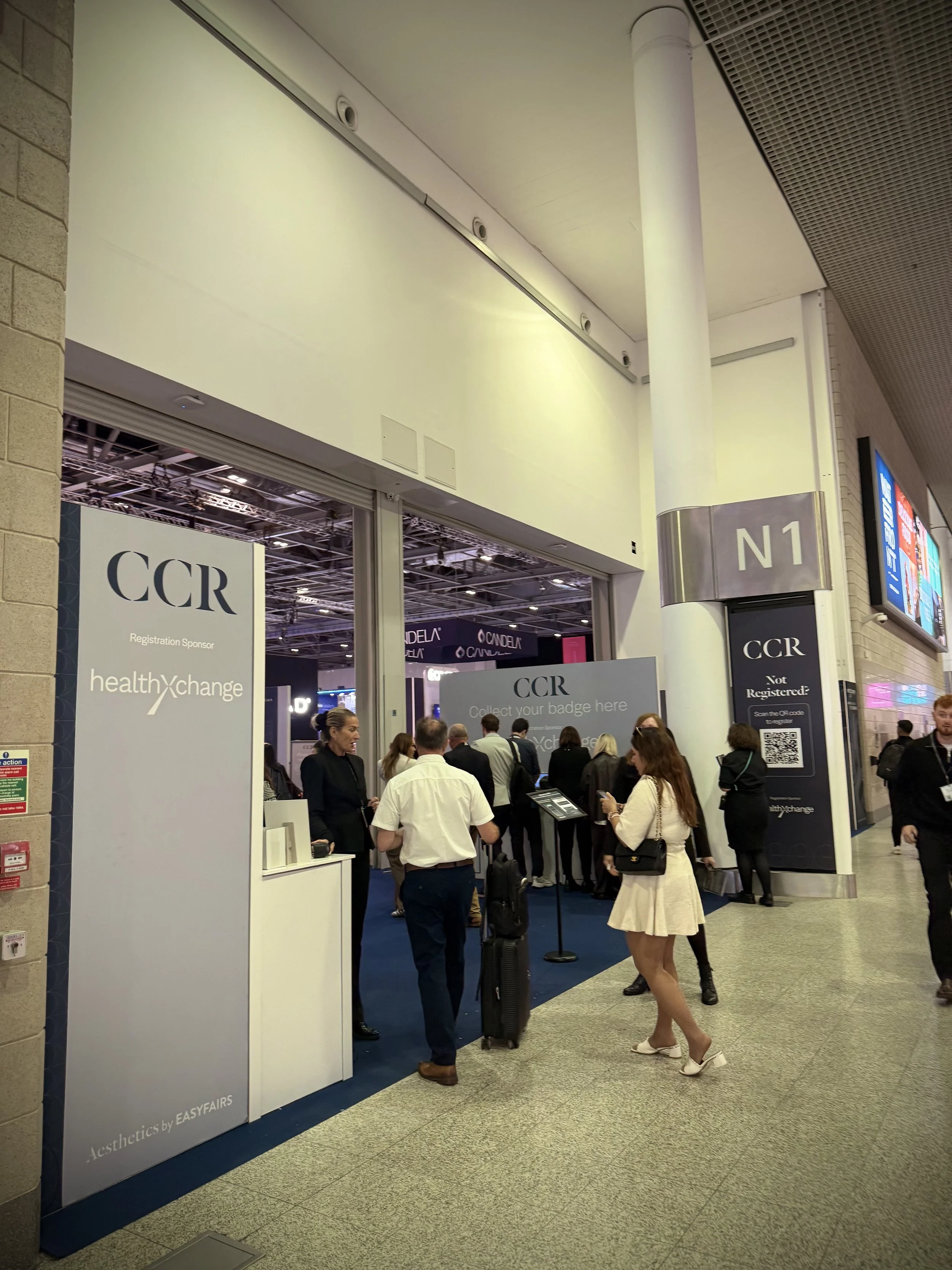 CCR event registration area in London