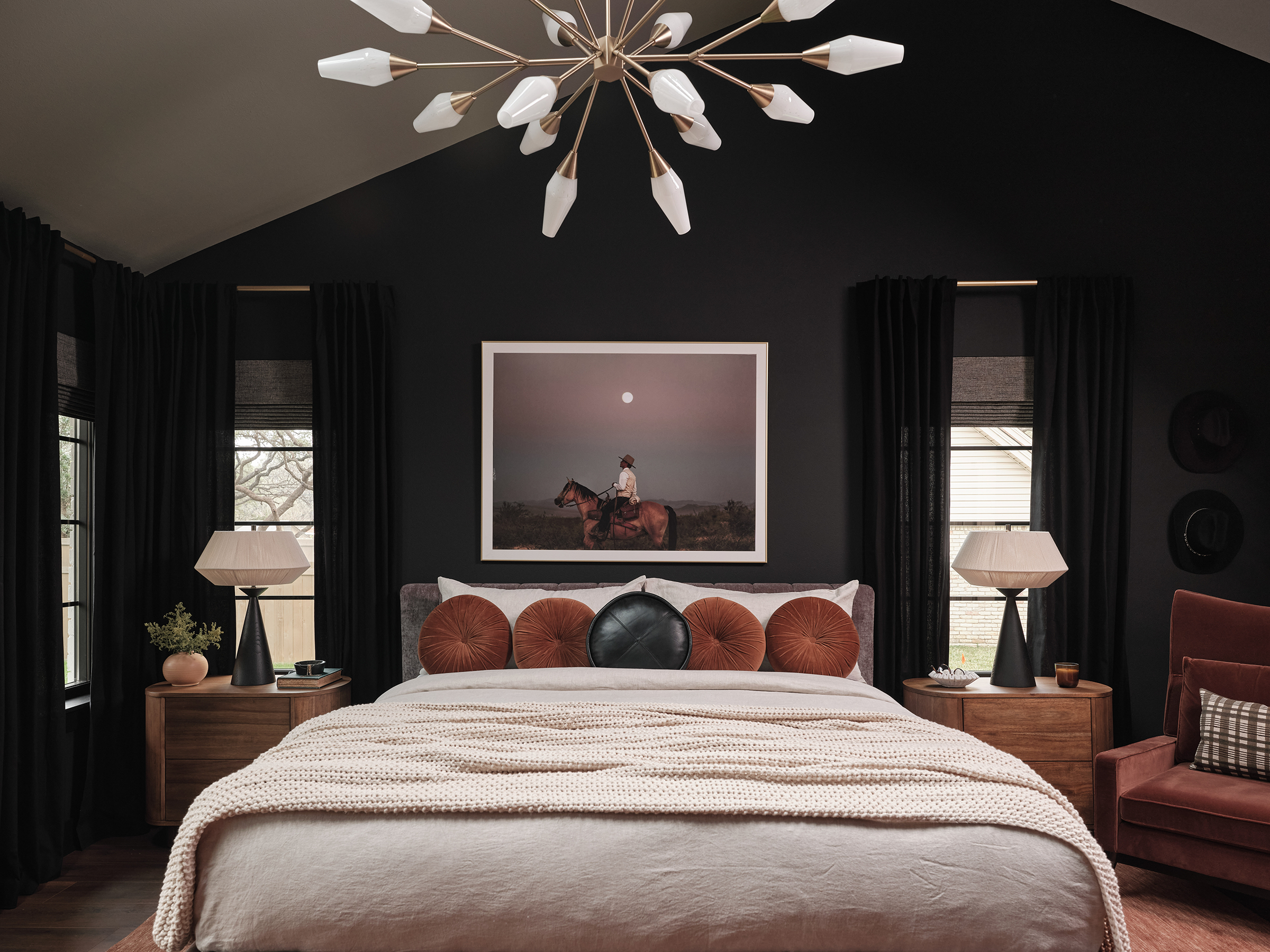 Moody bedroom