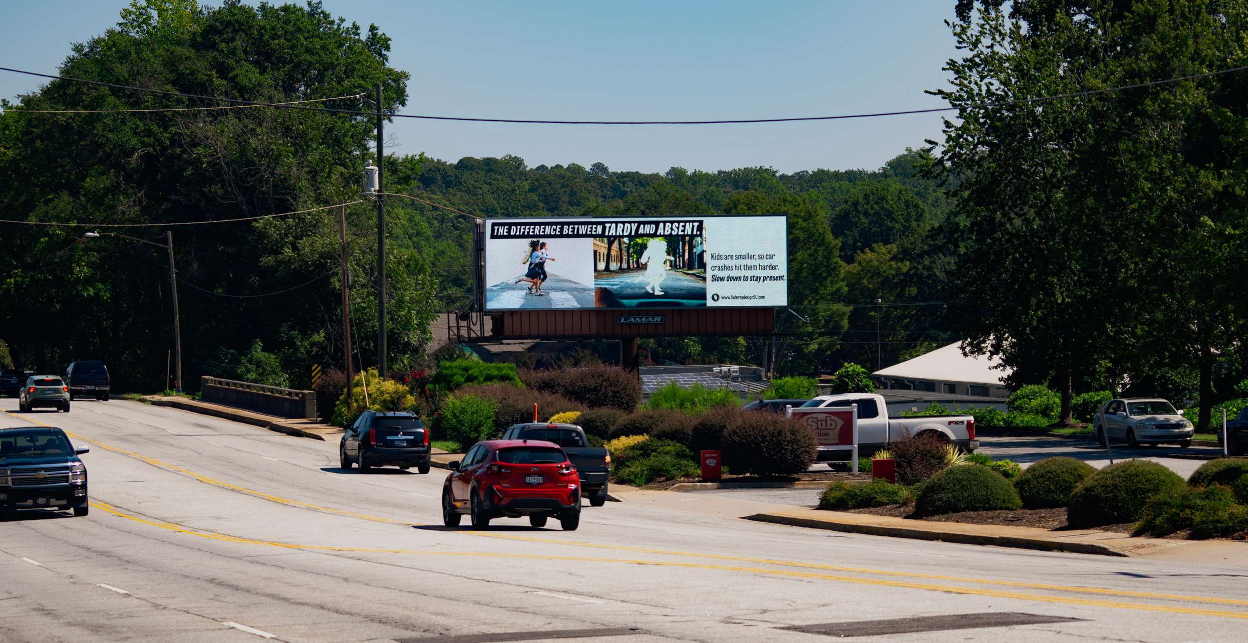 Slideshow series of billboards in Spartanburg County displaying the campaign.