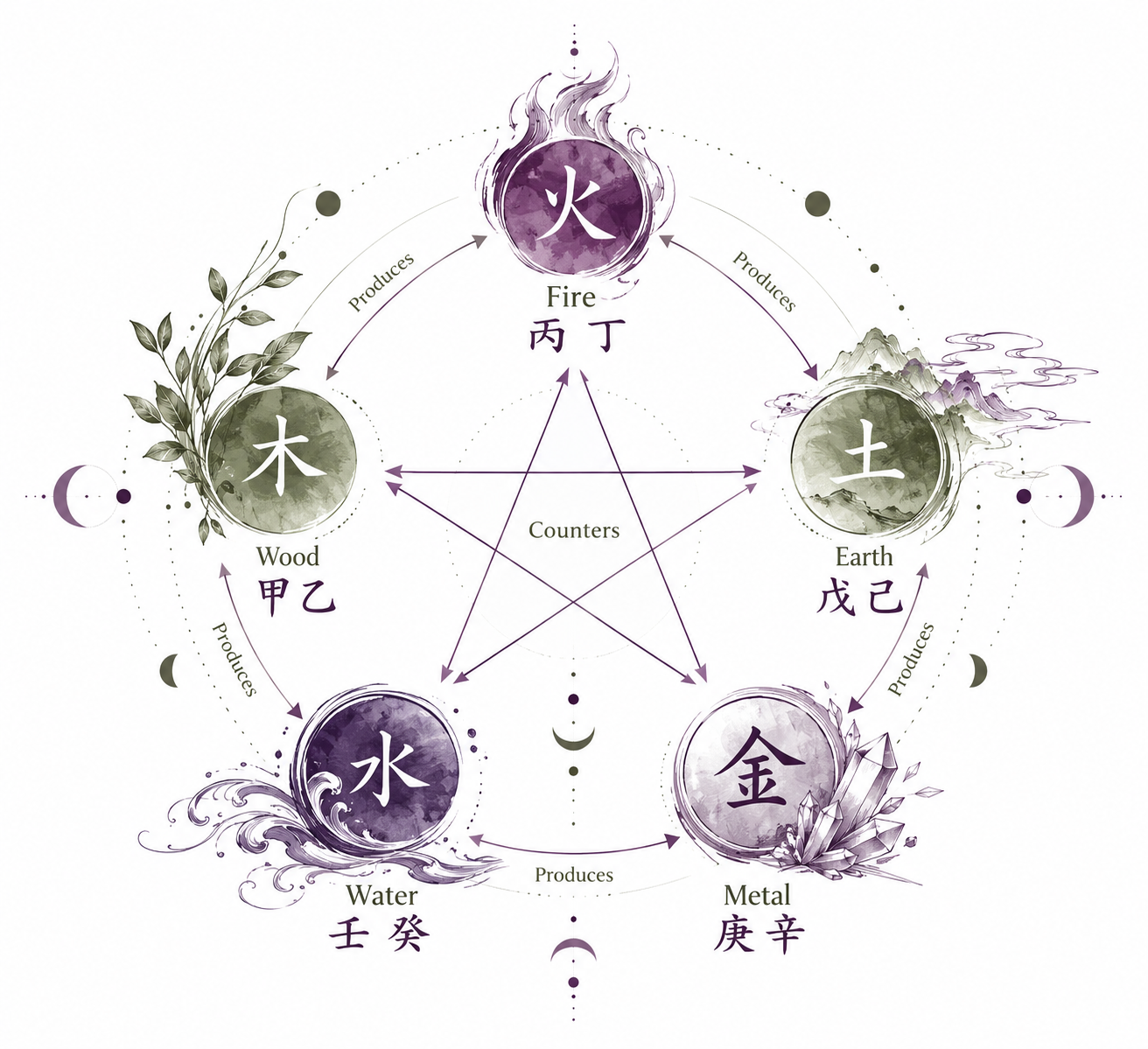 Five Element Cycles