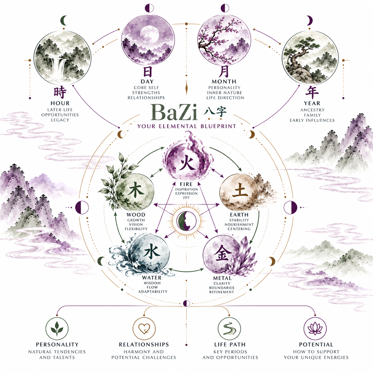 BaZi Blueprint diagram