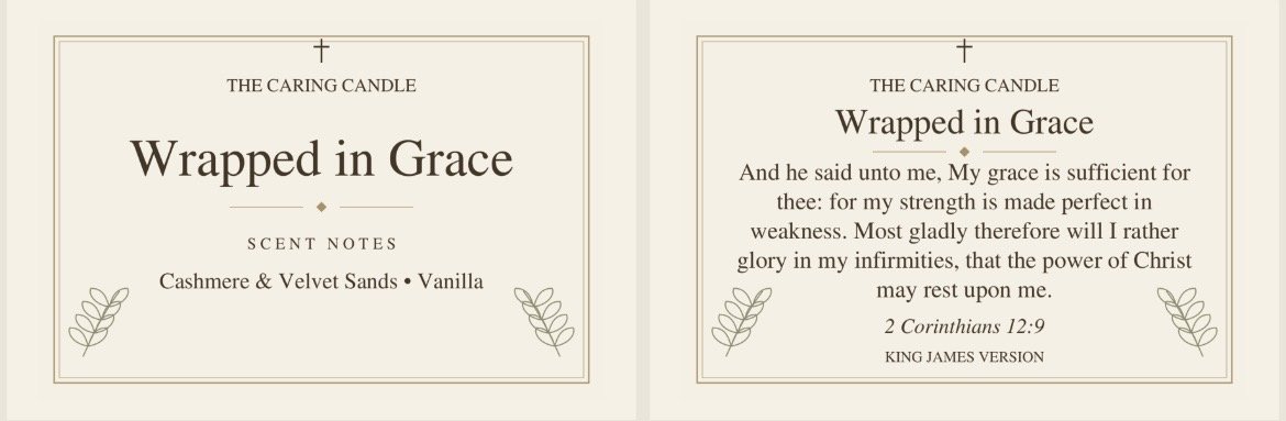 Wrapped in Grace — Candle