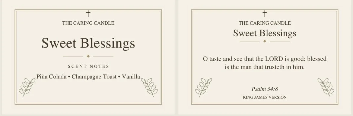 Sweet Blessings — Candle