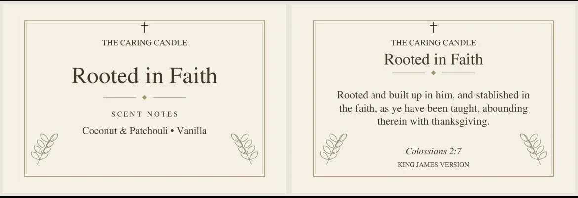 Rooted in Faith — Candle