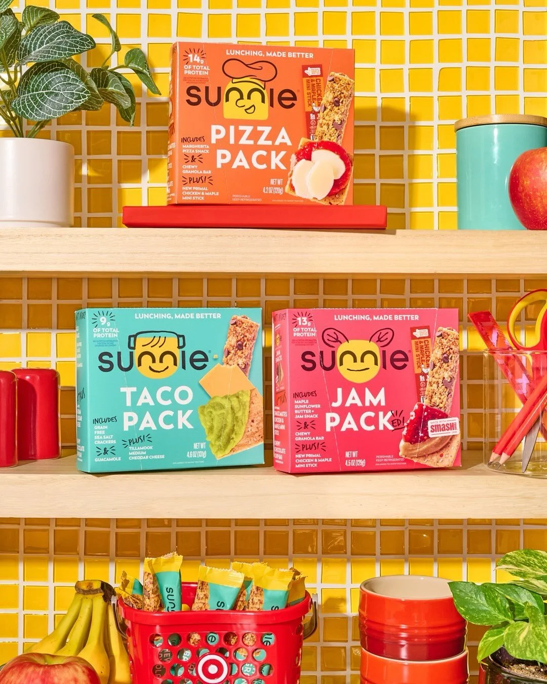 NEW work for my friends over at @sunniesnacks for their nationwide @target launch of Lunch Packs! ✨🎯
