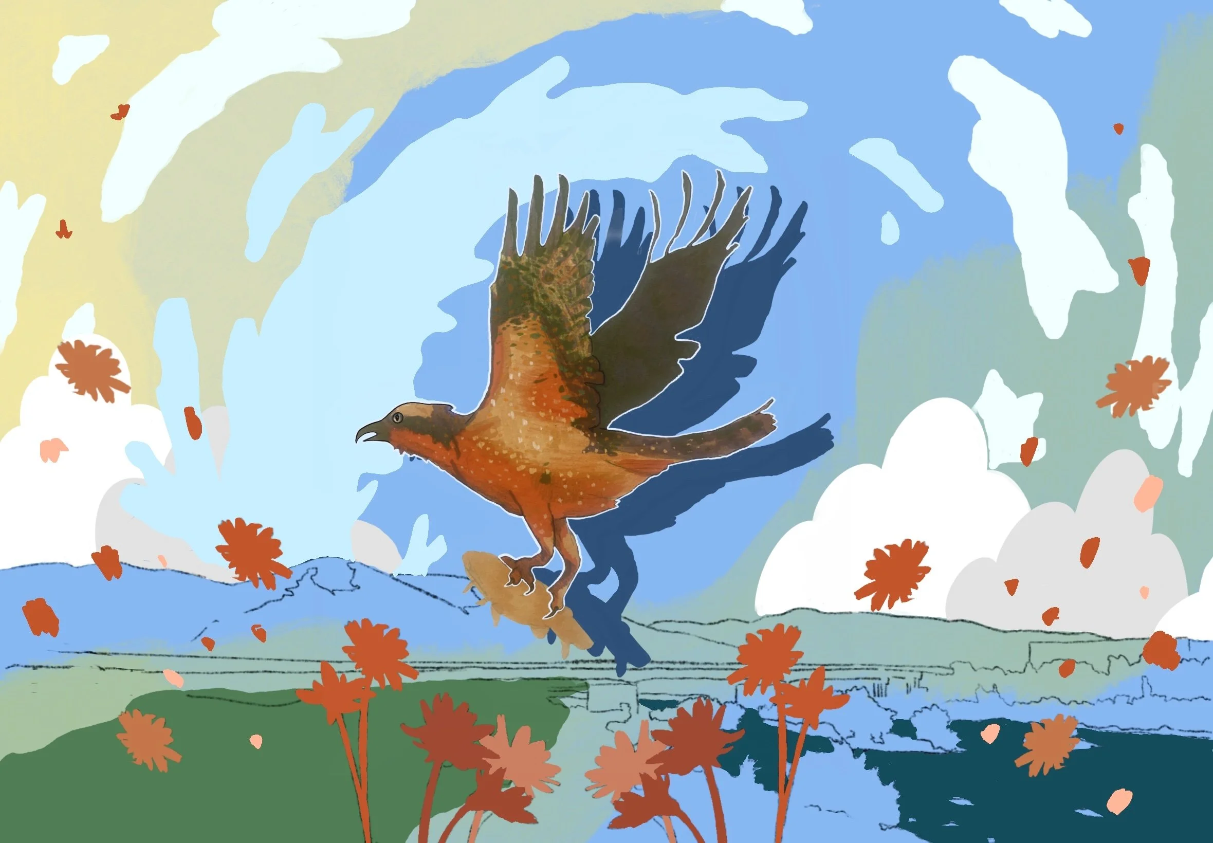 "Catch of the Day", Digital Painting, 2026 