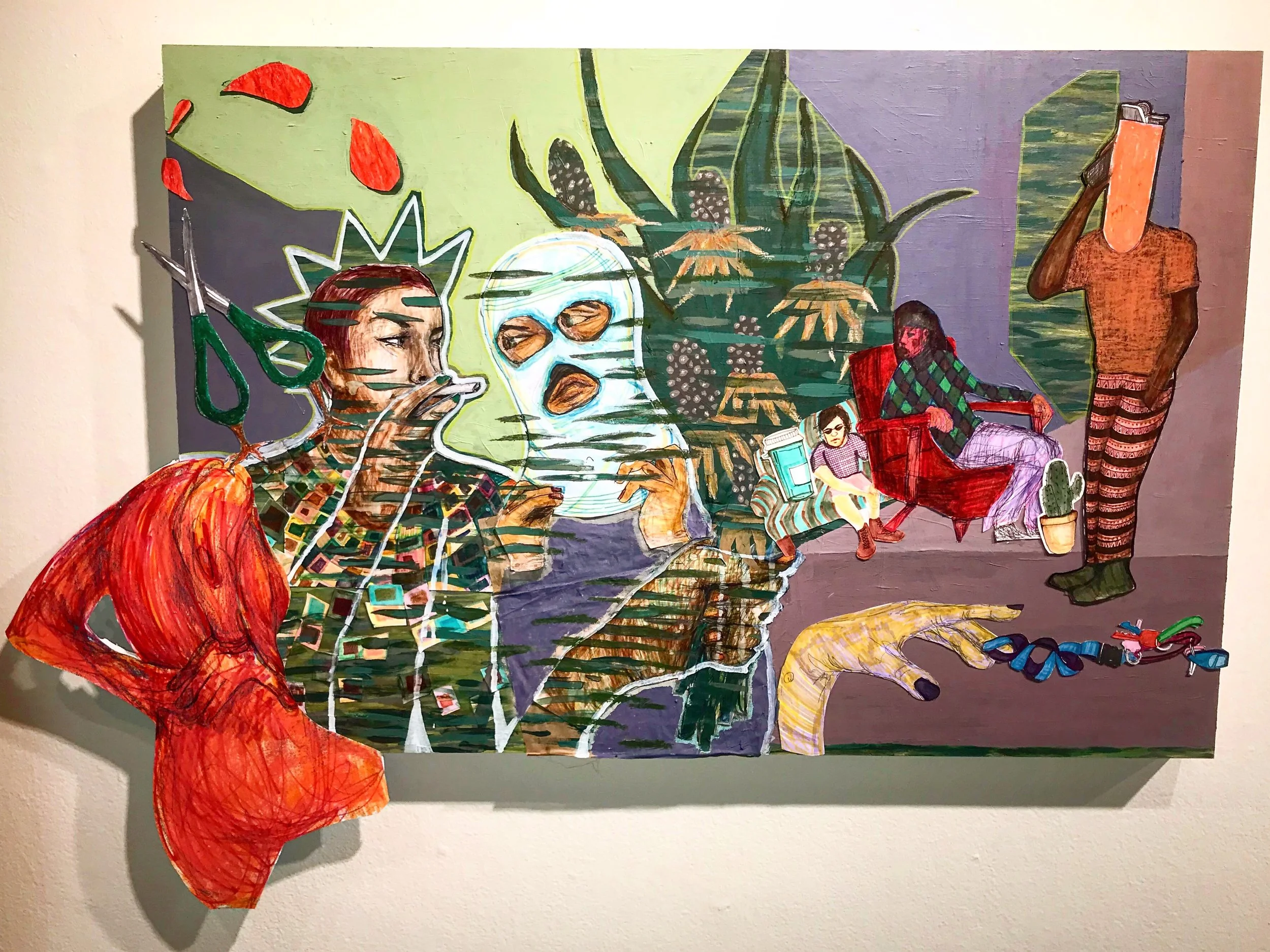 "I'd Give You Everything I've Got For a Little Peace of Mind", Mixed Media, 2018