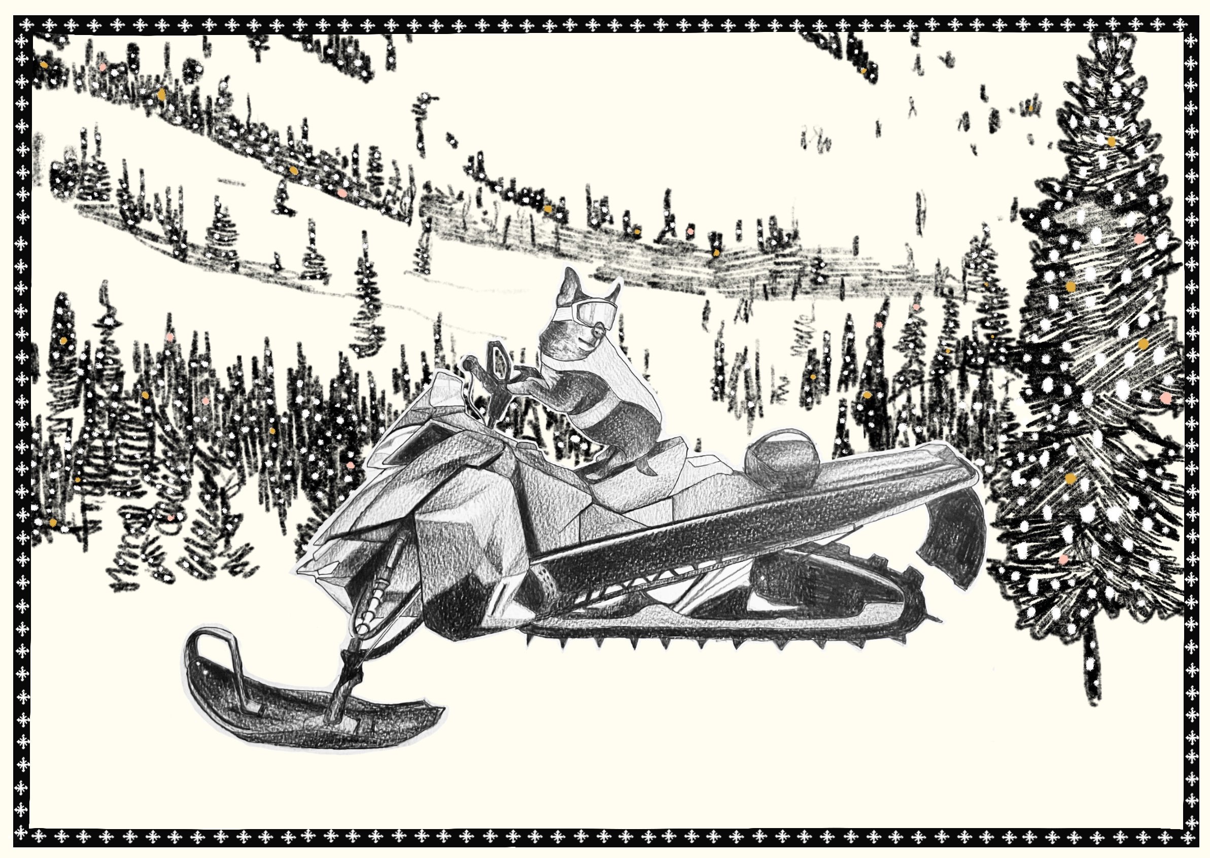 "Arctic Chihuahua" Digital Painting, 2026