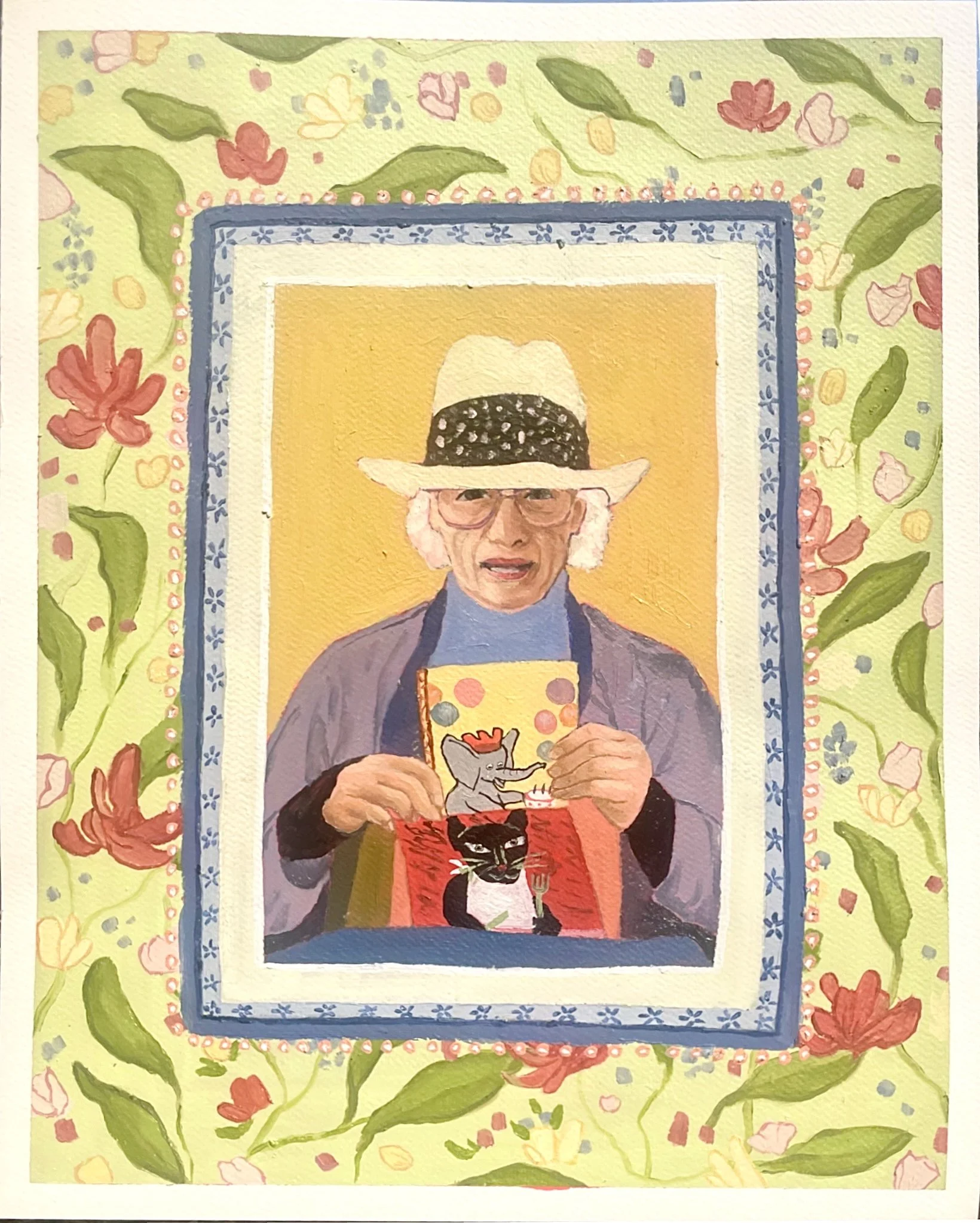 "Portrait of Grandma Rocky" Oil on Canvas, 16"x 20", 2026
