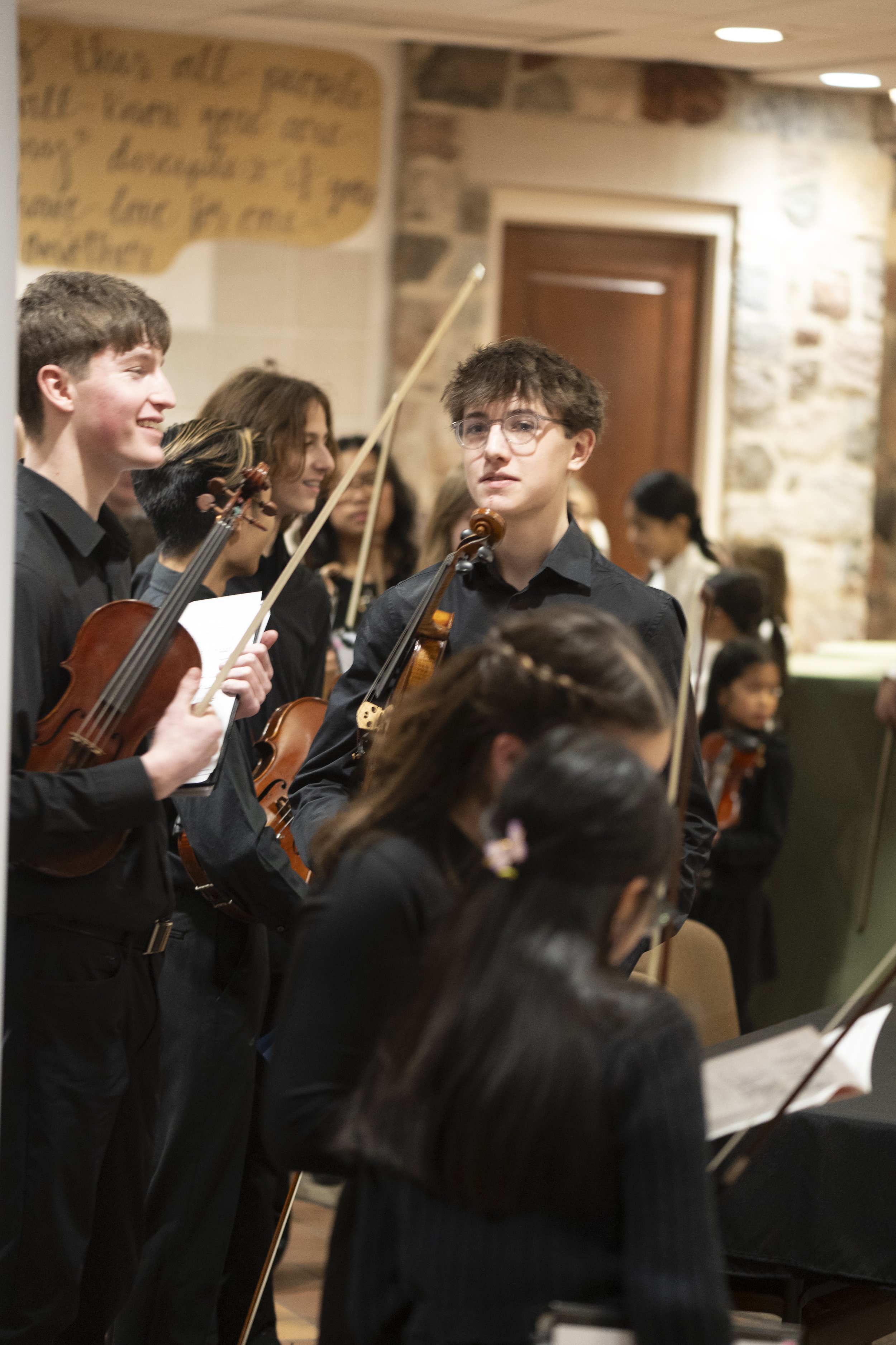OPSA students playing together in group class