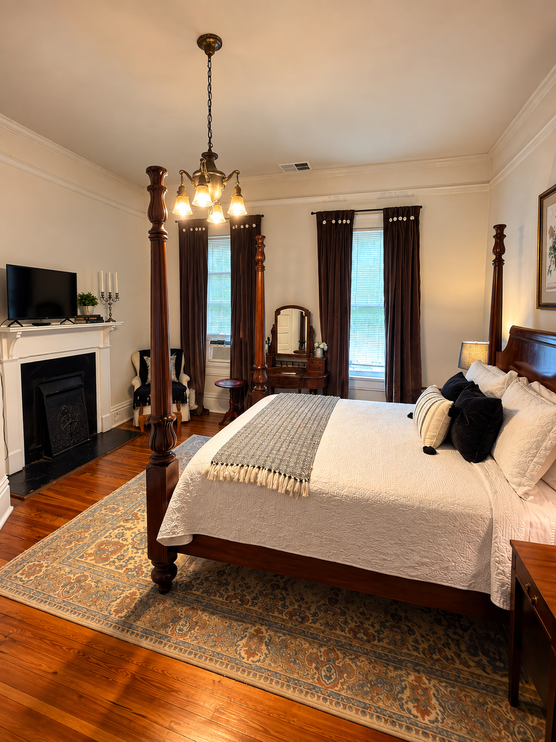 Room #6. The William Jennings Bryan Room at The Veranda Historic Inn in Senoia, GA, a historic guest room named for the three-time U.S. presidential candidate.