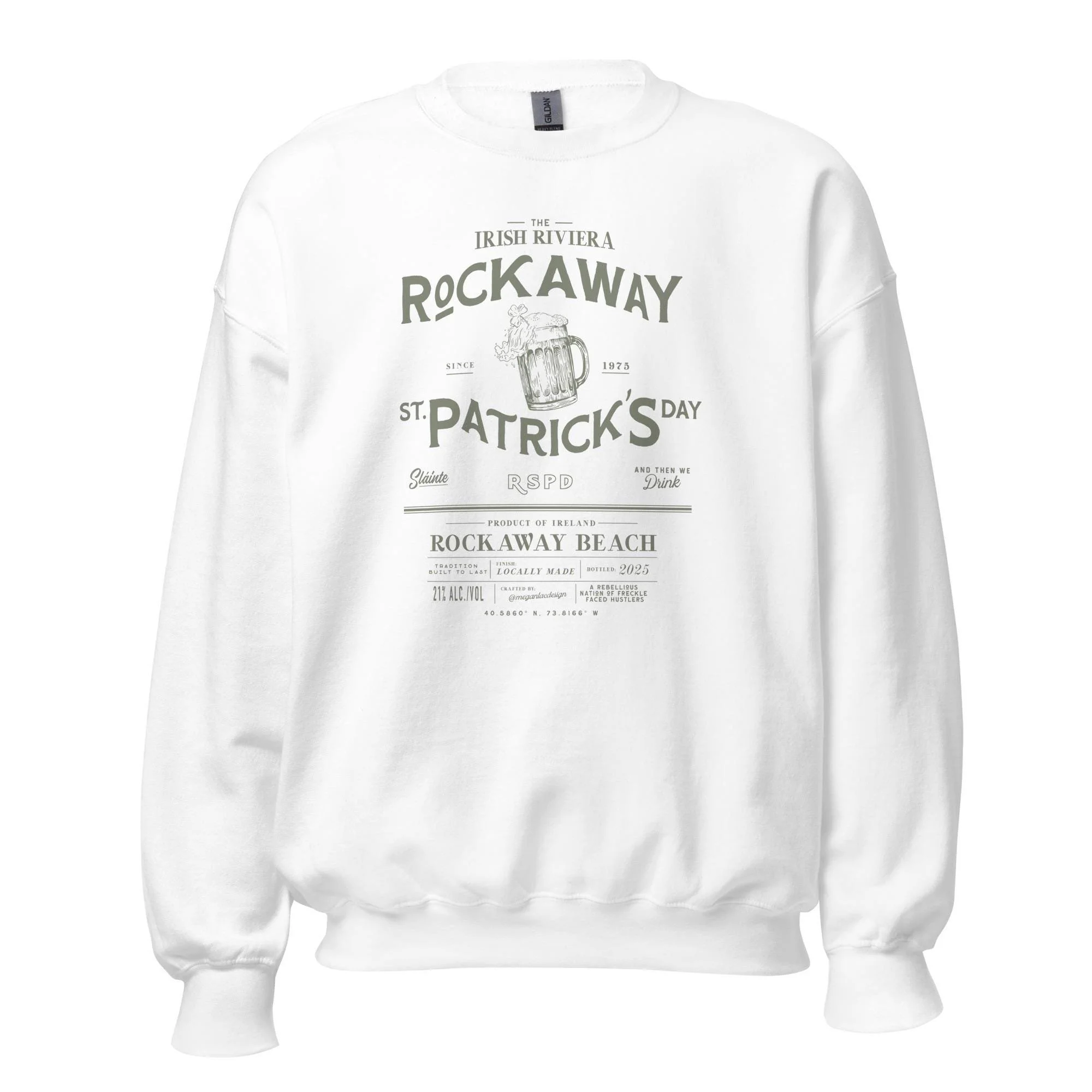 Classic Rockaway St. Paddy's Day Whiskey Inspired Crewneck