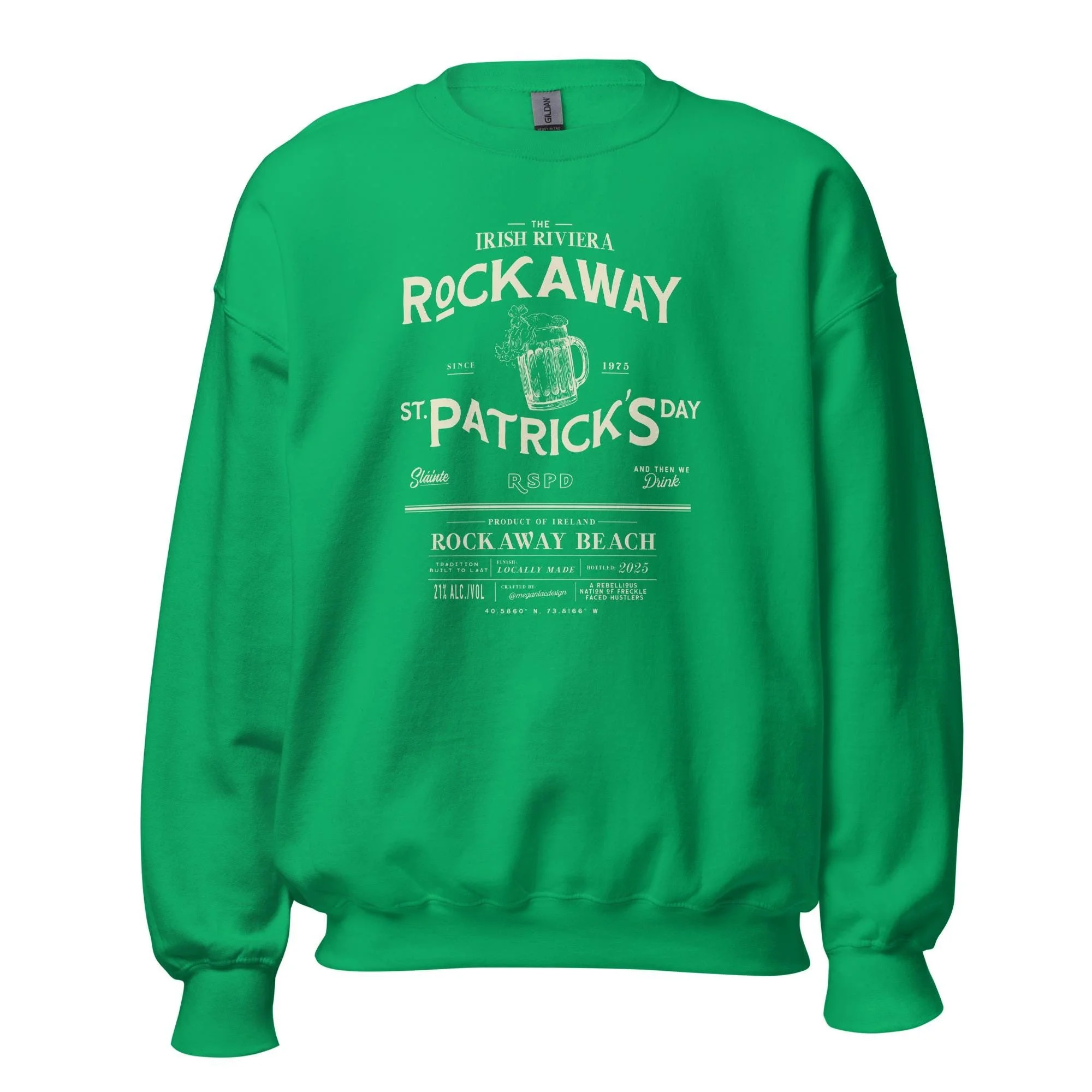 Classic Rockaway St. Paddy's Day Whiskey Inspired Crewneck