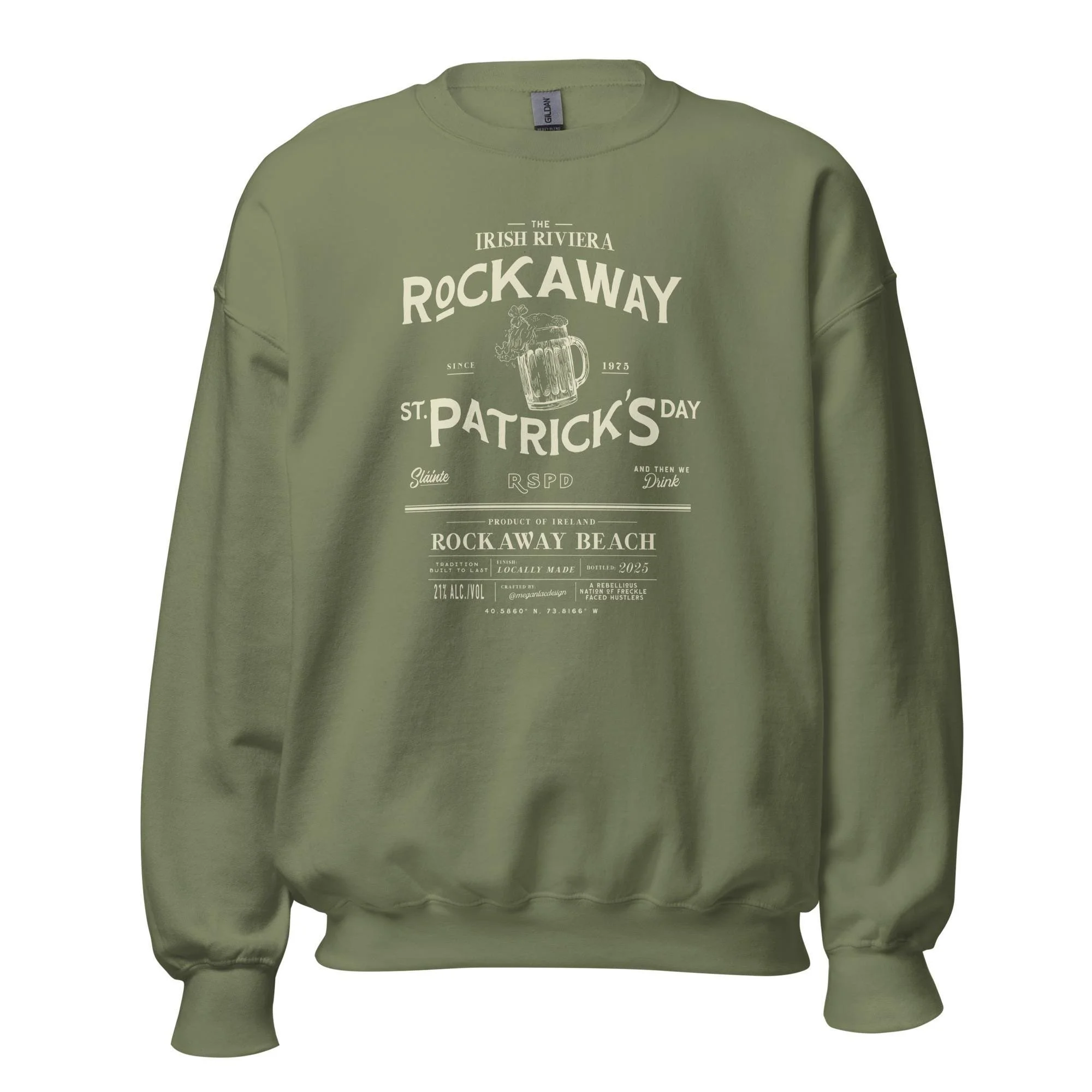 Classic Rockaway St. Paddy's Day Whiskey Inspired Crewneck