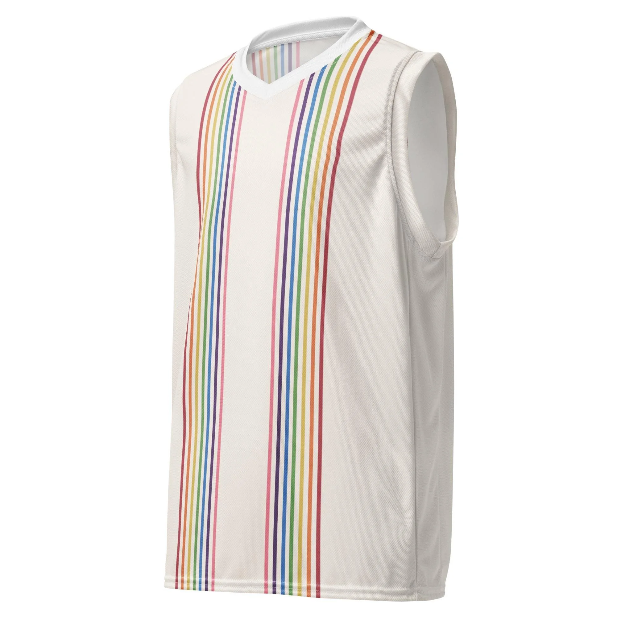 Rainbow Pride Jersey | Basketball Jersey | Retro LGBTQ Pride Outfit | Pride Streetwear | Gender Neutral Pride Top | Queer Gift