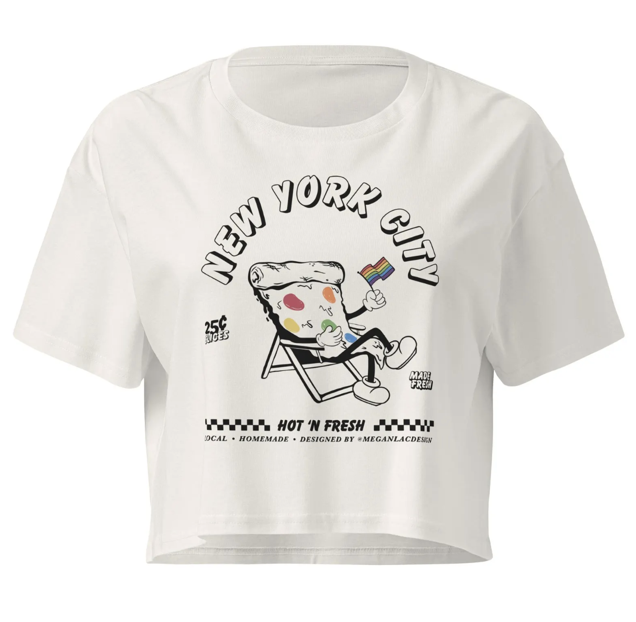 NYC Pride Pizza Crop Top