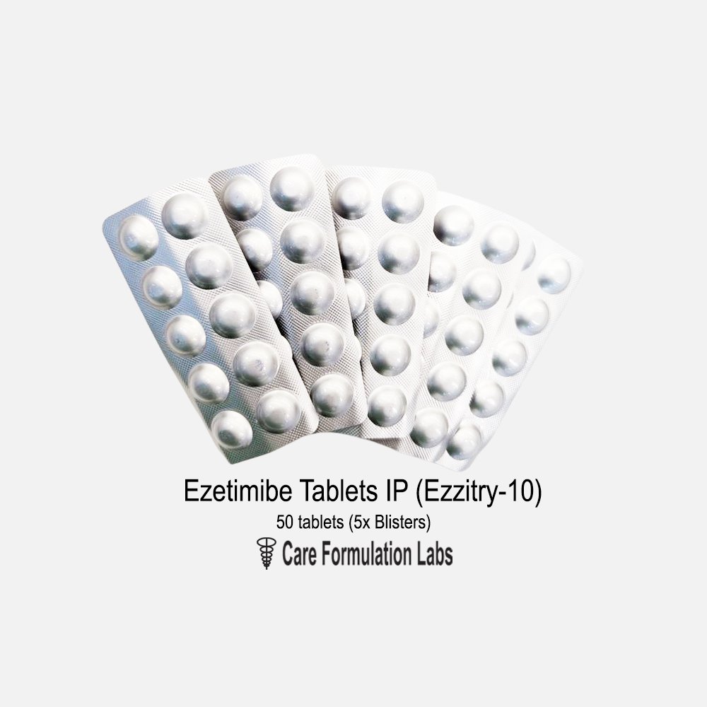Ezetimibe 10mg (Ezzitry-10) (50 tablets, 5 blister packs)