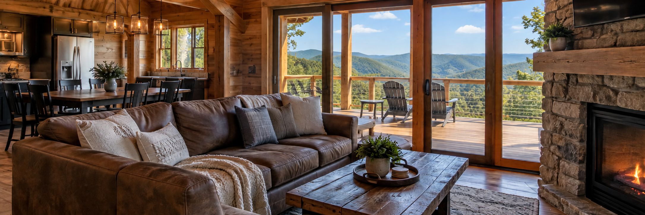 Guest-ready short-term rental interior in Southern West Virginia