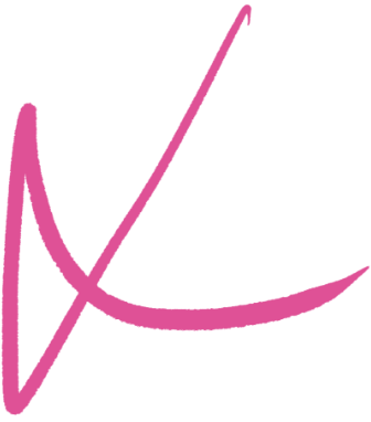 Graph with two curved lines, one upward and one downward, in pink color on a black background.