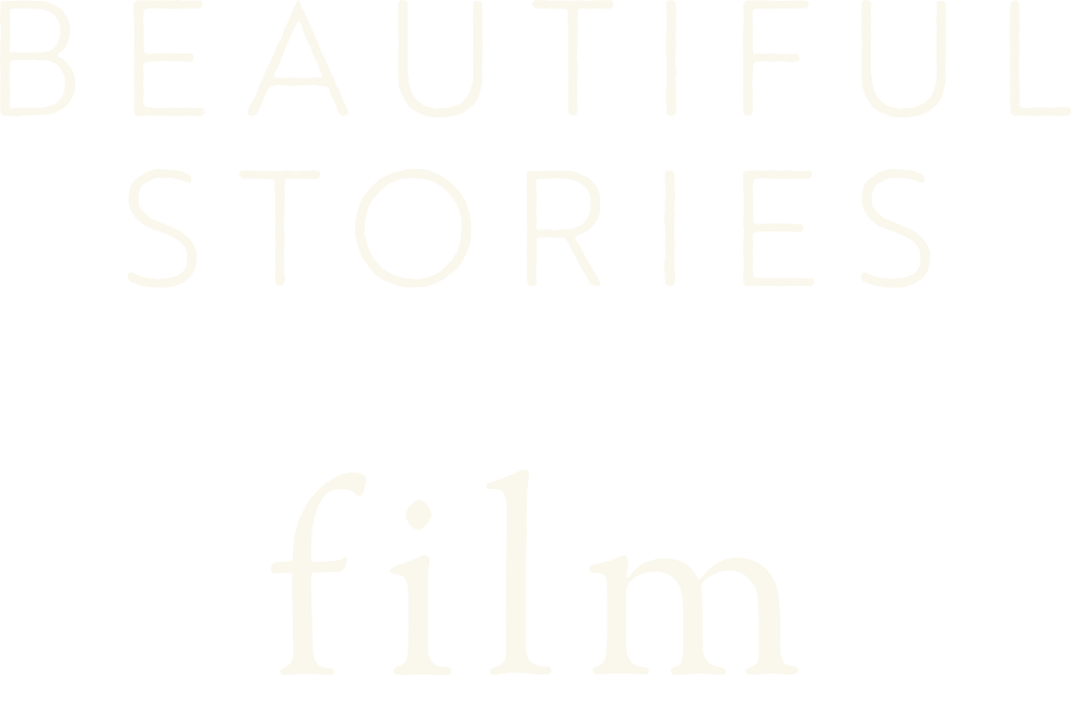 Text saying 'BEAUTIFUL STORES film' on a black background.