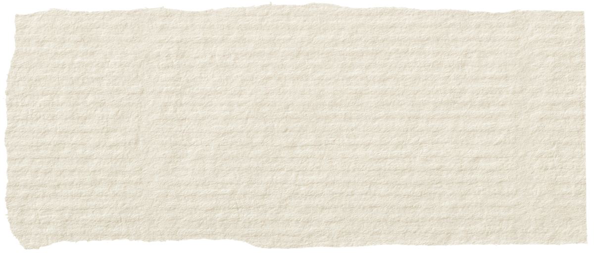 A blank, textured piece of beige torn paper.