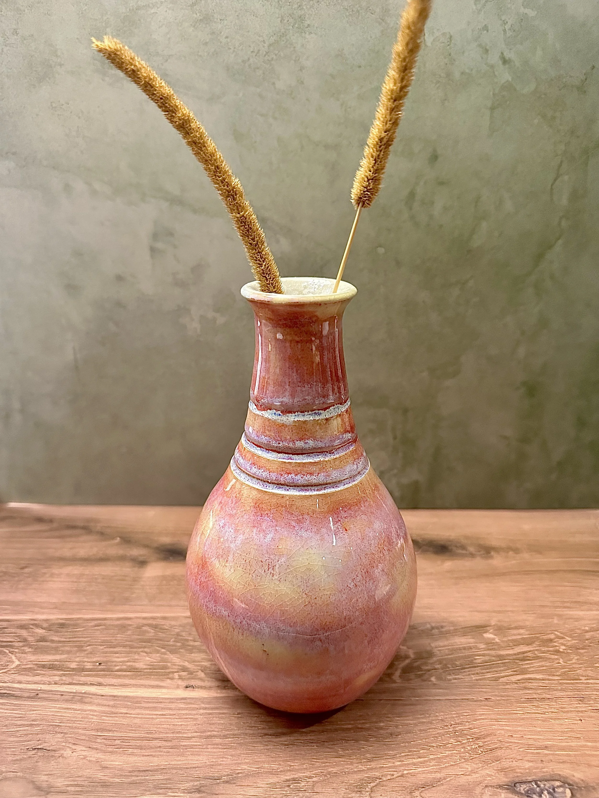 Red Rock Tulip Bud Vase