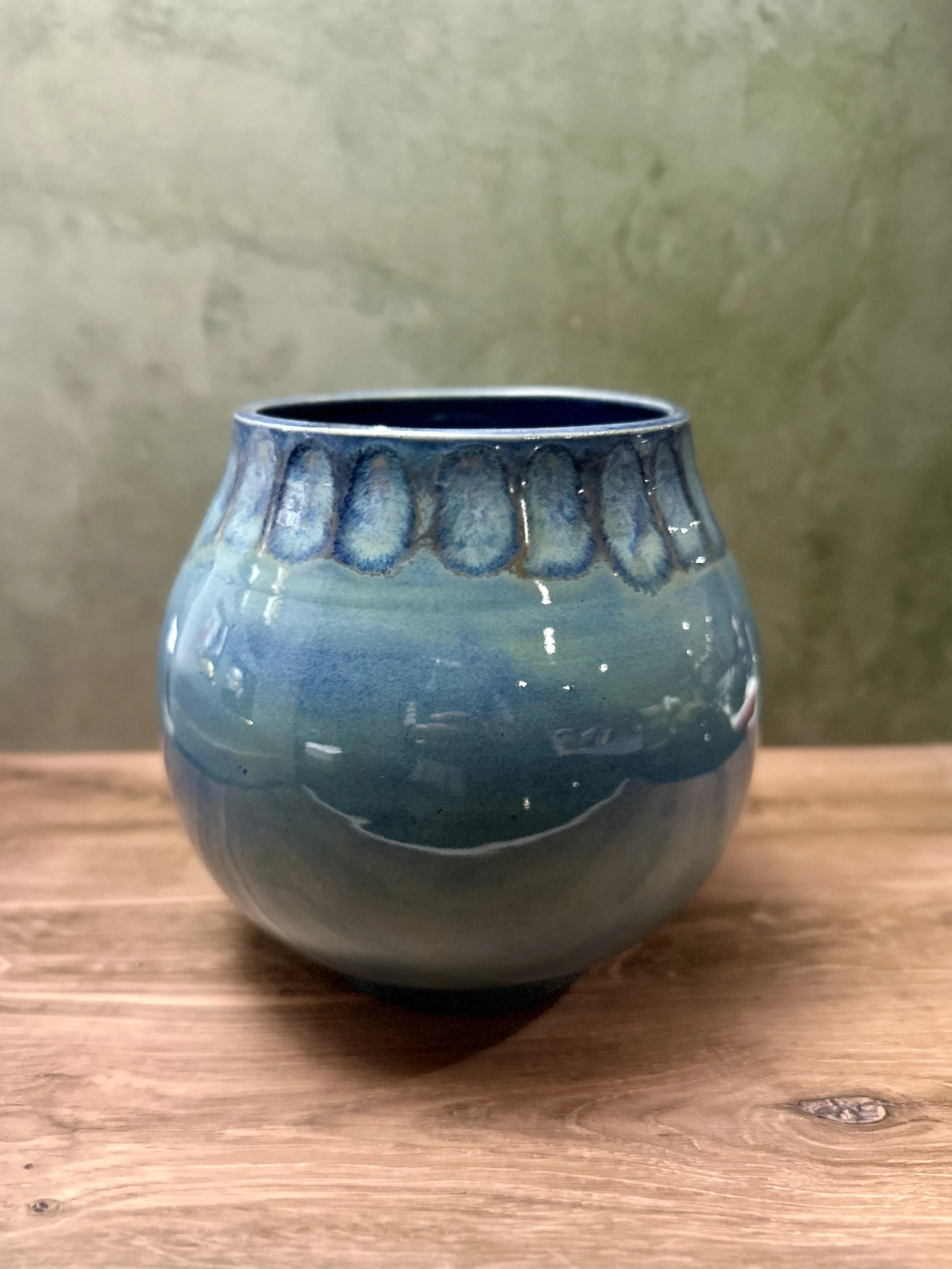 Celestial Blue Moon Jar