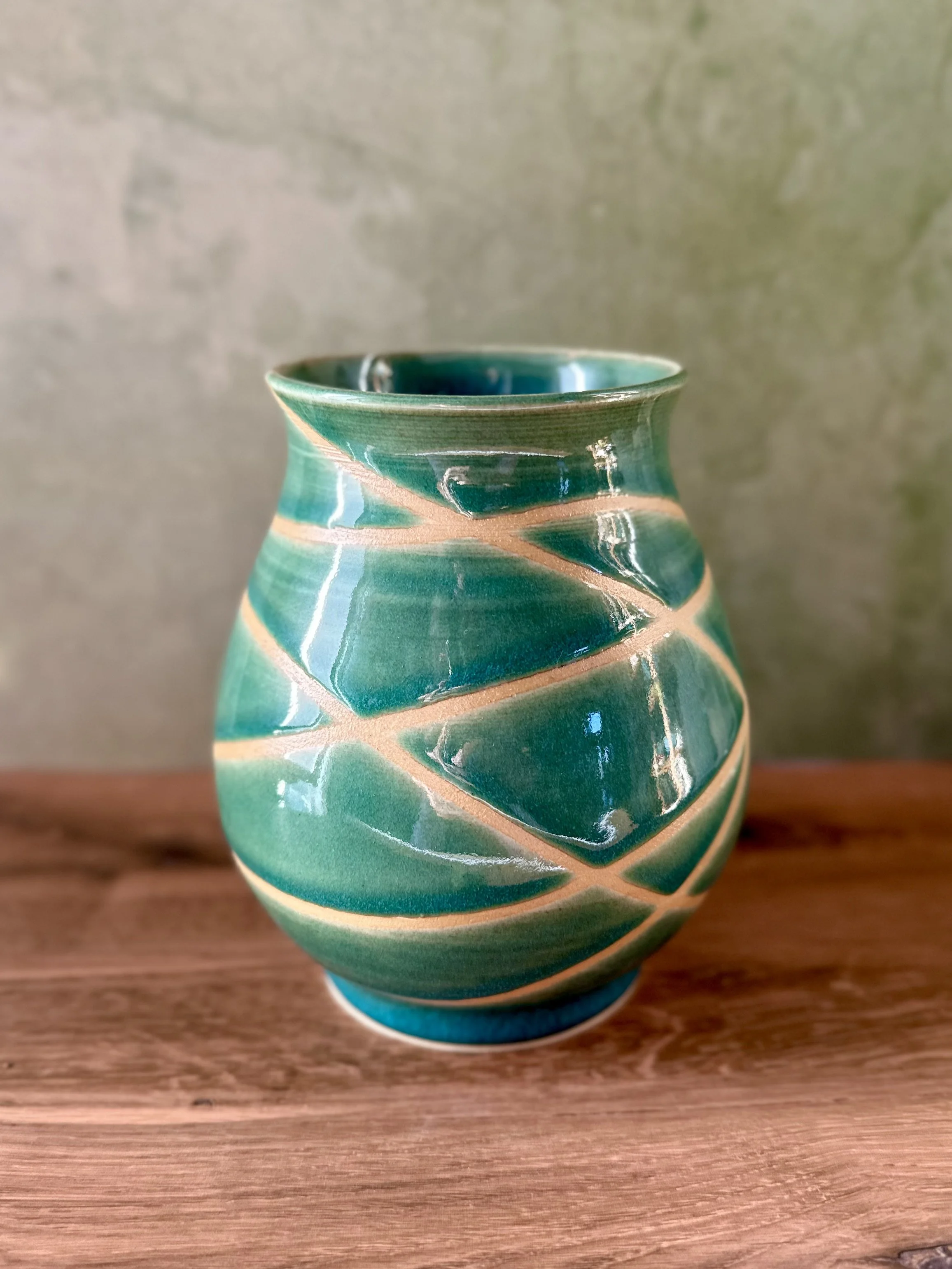 Ocean Breeze Ceramic Vase