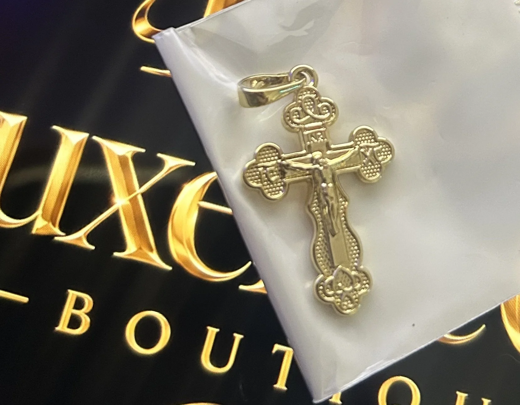 GOLD PLATED CRUCIFIX PENDENT