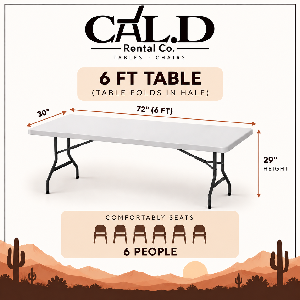 6 Ft. Tables