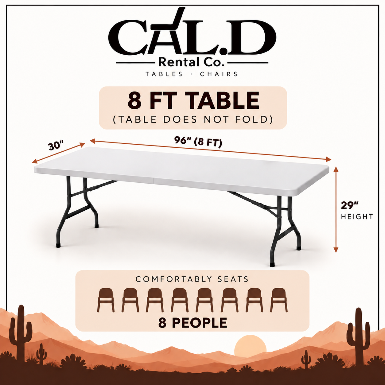 8 Ft. Tables