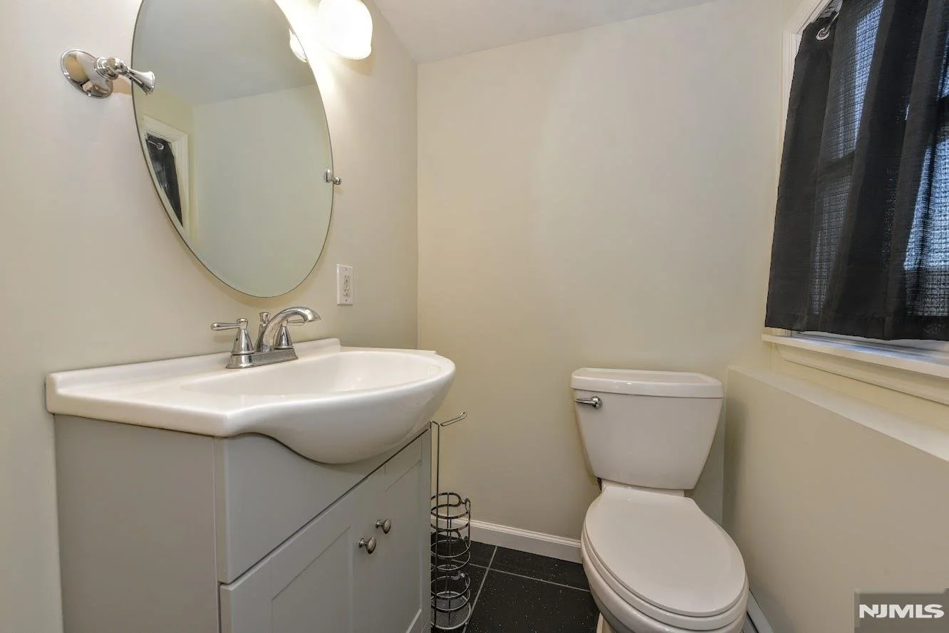 Freshly Painted Half-Bath Walls