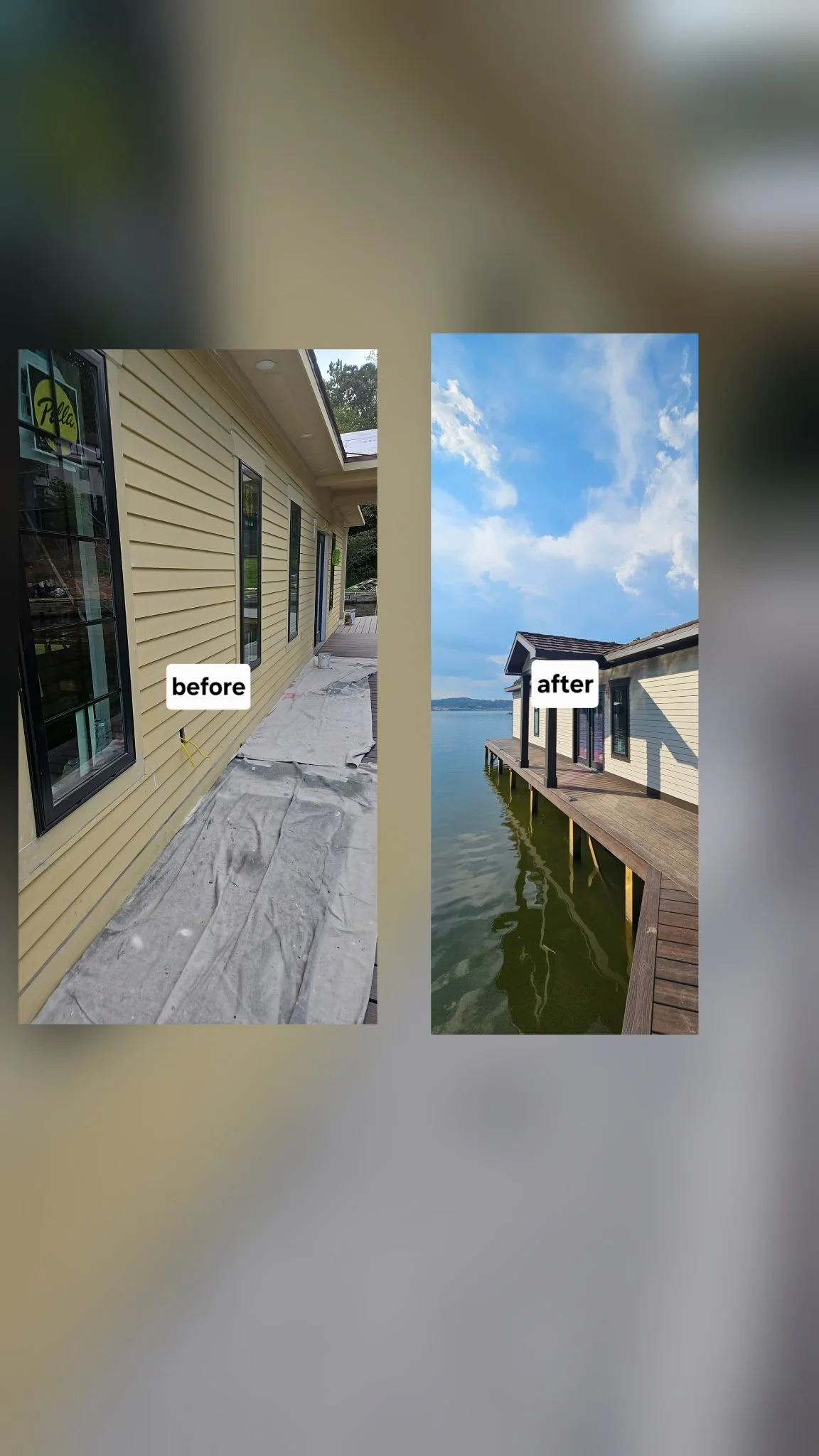 Boathouse Exterior Painting in Guntersville, AL
