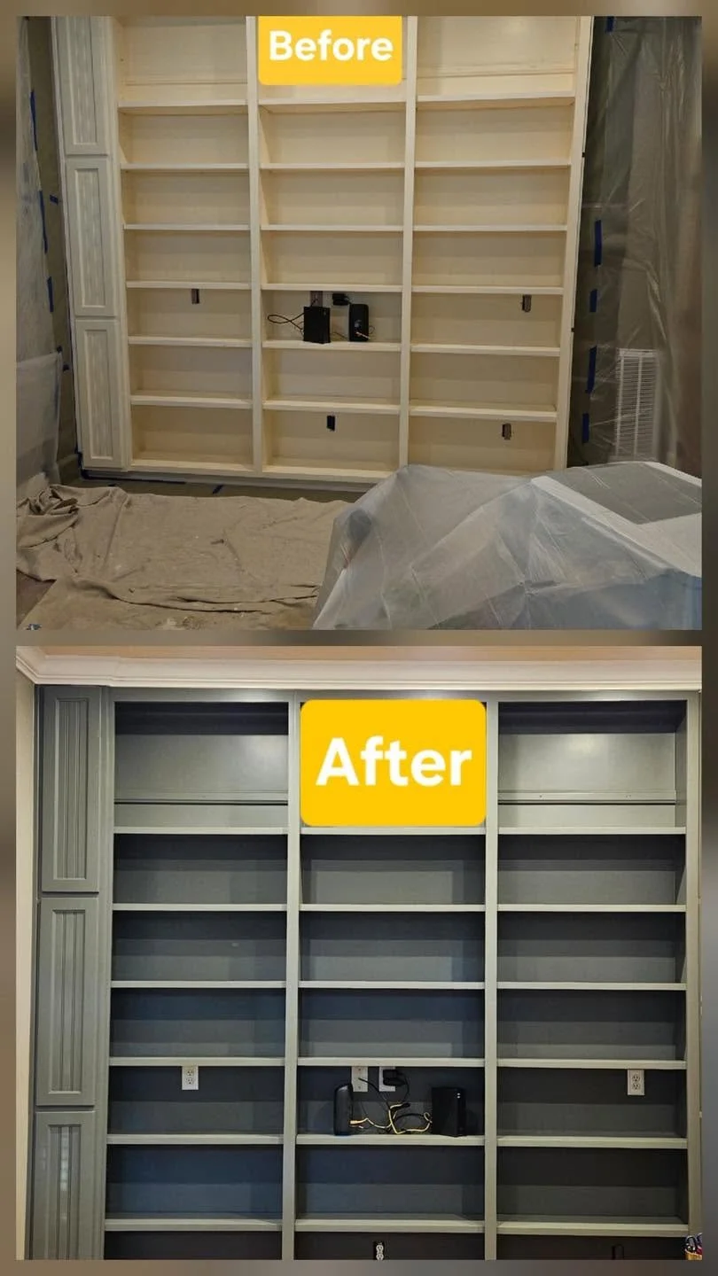 Built-In Bookcase Transformed