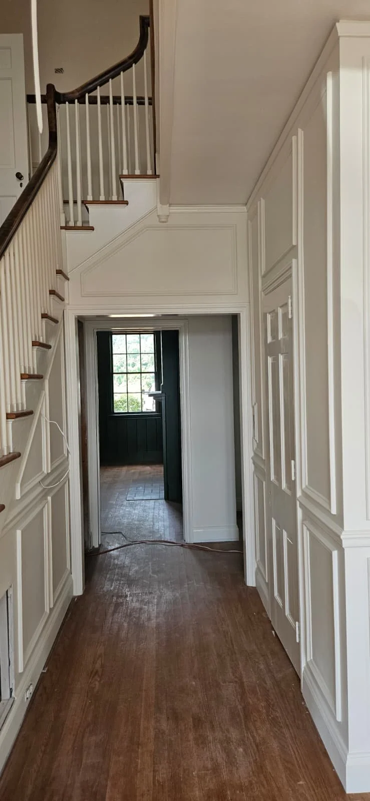 Fresh, classic painted hallways in Guntersville, Alabama.