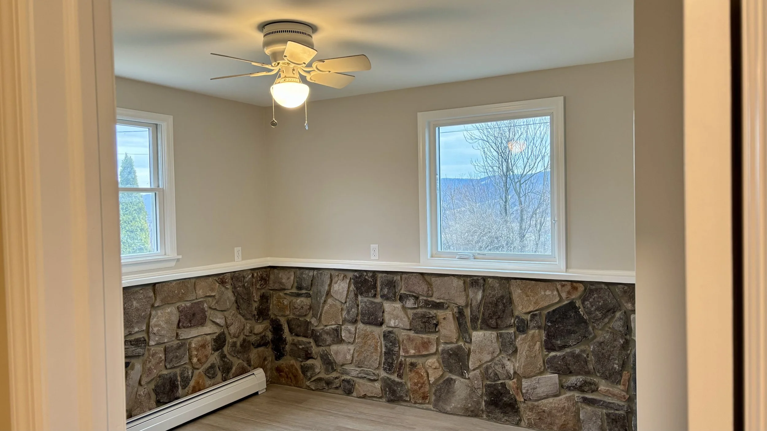Here is the view looking into the new front bedroom.