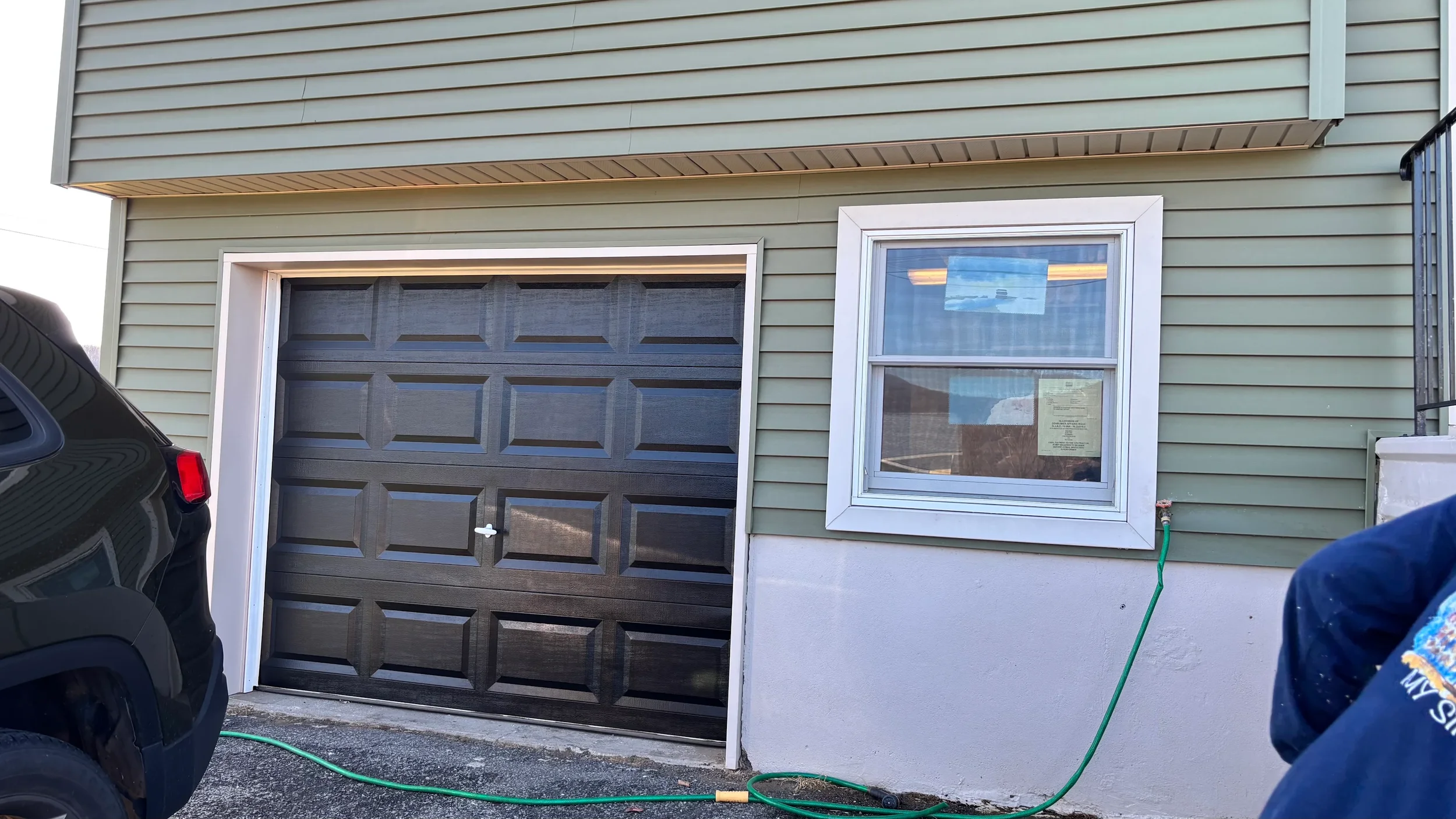 Whitney decided she wanted to update the color to a more modern, sleek black using excellent quality paint from Benjamin Moore.