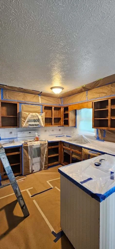 Before: Painting Cabinets in Centre, Alabama.