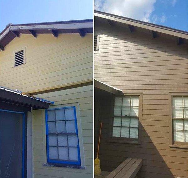 Exterior painting project in Guntersville, Alabama.
