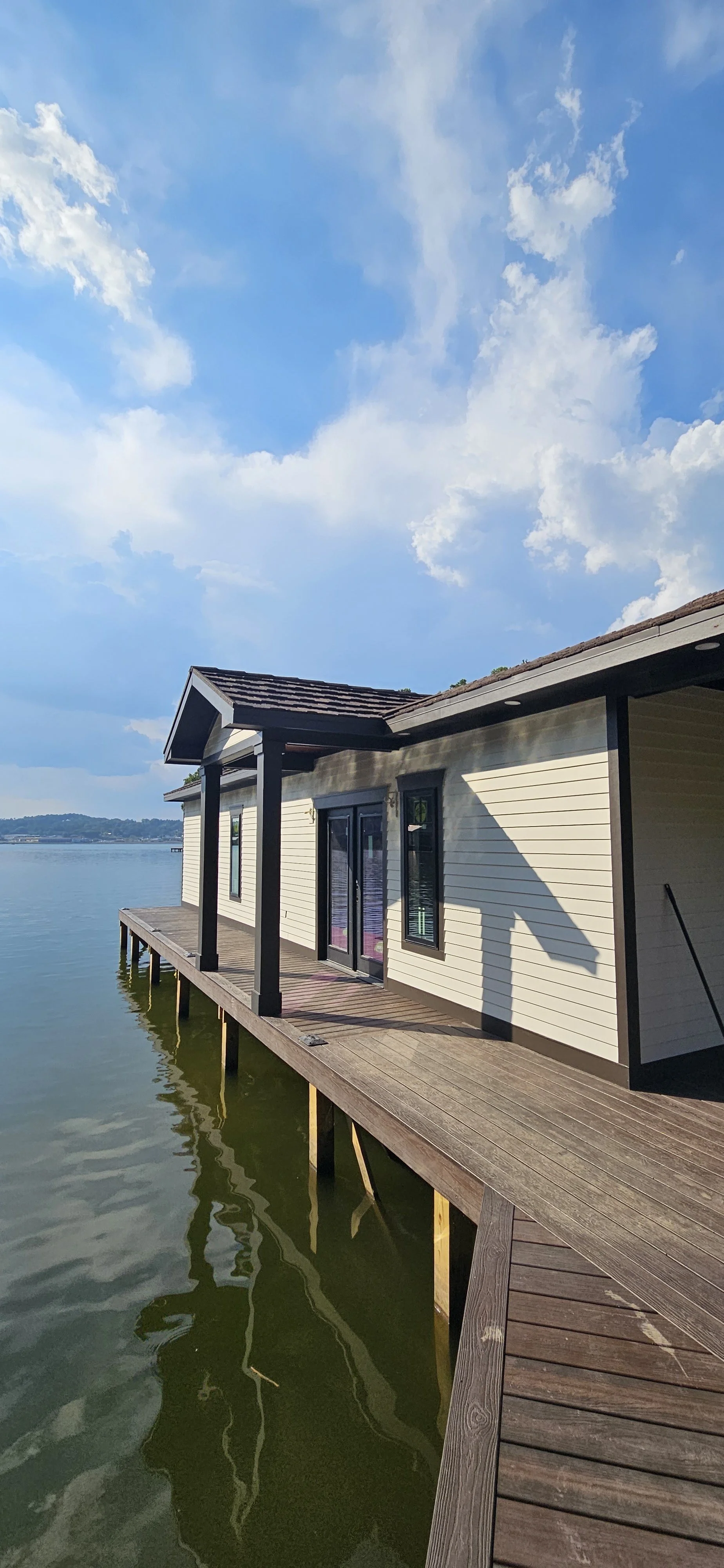 After: Boathouse in Guntersville, Alabama.