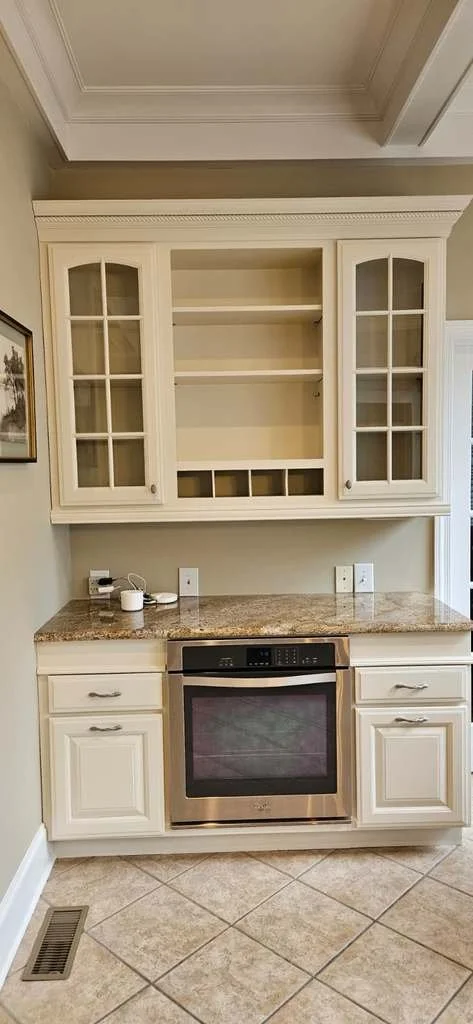After: Part of a kitchen cabinet project in Union Grove, Alabama.