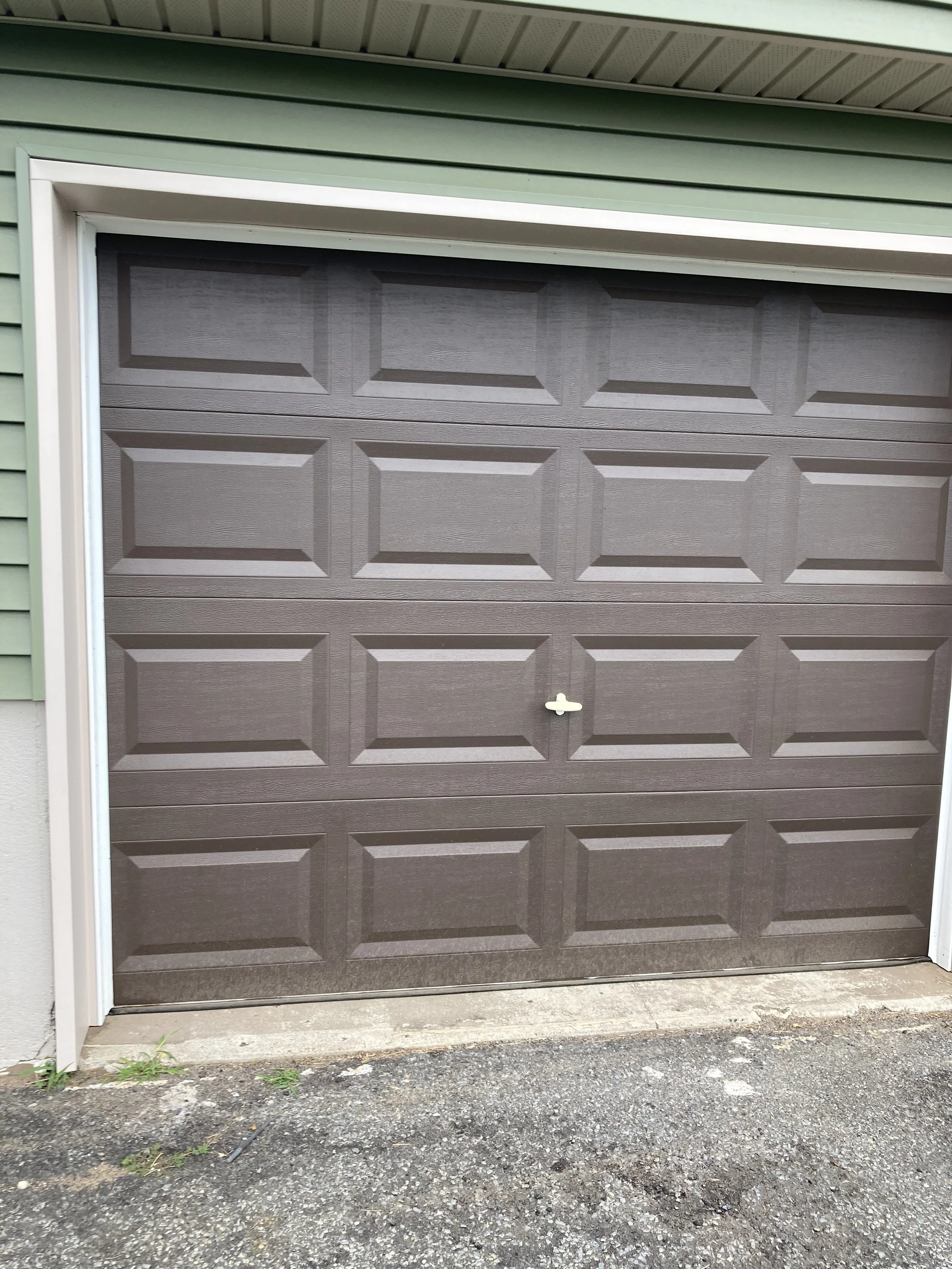 Brown Garage Door (Before)